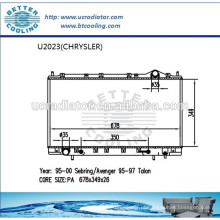 Radiador para CHRYSLER AVENGER 95-00 OEM: MB906412 / MB924993 / MR127910 / MR127911